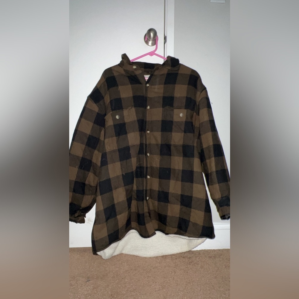 Red head flannel jacket